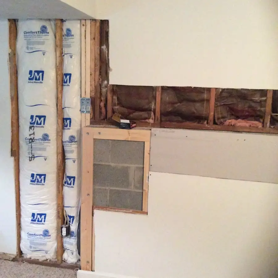 Wall insulation replacement during Structural Drying in Independent Hill